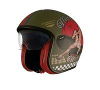 Premier Helmets Casco Jet Vintage Pin Up Military Bm 22.06