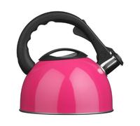 Premier Housewares 0505131 Bollitore a Fischio, 2.5 lt, Inox, Fucsia/Acciaio