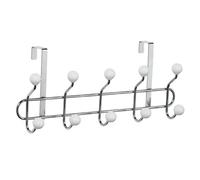PREMIER Housewares 0509557 Appendiabiti da Porta Cromato con 10 Ganci e Sfere in Ceramica