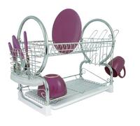 PREMIER Housewares 0509584 Scolapiatti a 2 Piani con Vassoio Removibile