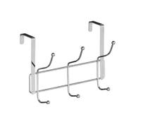 PREMIER Housewares 0509727 Appendiabiti da Porta, 6 Ganci, Finitura Cromata