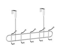 Premier Housewares 10 gancio sopra porta appendiabiti - Chrome