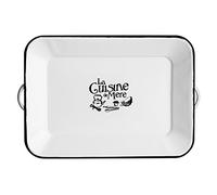 PREMIER Housewares 0509893 La Cuisine De Mere Vassoio, Smalto, Bianco