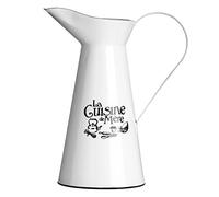 Premier Housewares 0509896 La Cuisine De Mere Caraffa, Smalto, Bianco