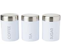 Premier Housewares Barattoli Liberty per tè, caffè e zucchero, altezze incrementali, altezze dei gradini - Set di 3, azzurro