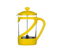 Premier Housewares 0602454 Caffettiera Kenya per 6 Tazze, 850 ml, Plastico, Inserto in Vetro Termoresistente Giallo