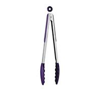 PREMIER Housewares 0804921 Pinza da Cucina Zing, in Silicone e Acciaio Inox, Viola