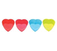 PREMIER Housewares 0804935 Set di 4 Stampi a Forma di Cuore, Silicone