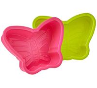 PREMIER Housewares 0804982 Set di 2 Stampi per Dolci in Silicone a Forma di Farfalla, Colori Assortiti