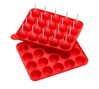 PREMIER Housewares 0805238 Set 20 Stampi per Dolci, in Silicone, Rosso