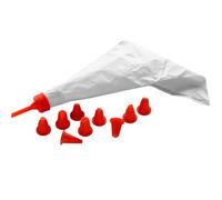PREMIER Housewares 0806537 Tasca da Pasticciere con 10 Beccucci di Plastica Rossi