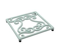 Premier Housewares Sottopentola in ghisa, Colore: Blu Pallido, H2 x W18 x D18cm