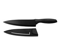 Premier Housewares 0907077 Coltello da Cuoco con Lama Antiaderente, PP Nero e Maniglia con Rivestimento in TPR
