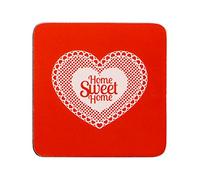 PREMIER Housewares 1203611 Home Sweet Home Set di 4 Sottobicchieri, Sughero