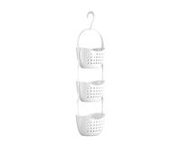 PREMIER Housewares 1601488 Portaoggetti da Doccia, 3 Livelli in PP Bianco