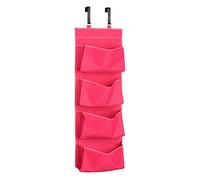 Premier Housewares 1901118 sopra La Porta Appendere Organizzatore 4 Livelli, Poliestere Rosa