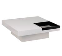 Premier Housewares 2402797 Tavolino da caffè con Vassoio, Bianco/Nero
