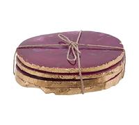 Premier Housewares Agata Rosa/Gold Coasters