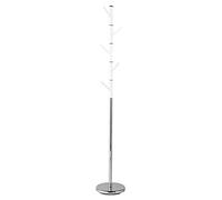 Premier Housewares Appendiabiti, Acrilico, Metallo Cromato, Bianco, 29x29x173 cm