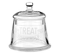 Premier Housewares - Barattolo a forma di campana, in vetro trasparente, con coperchio, 12 x 12 x 19 cm