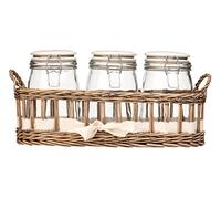 Premier Housewares, Barattolo per Cottage in Campagna, Colore Grigio, Ceramica Vetro, Grey, 15 x 40 x 19 cm