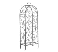 Premier Housewares - Cafe Cassis 20-Bottle Vino Rack, Metallo, Grigio