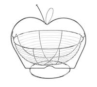 Premier Housewares Cesto da Frutta Cromato, Filo Cromo, Argento