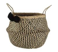 Premier Housewares, Cesto portaoggetti, Marrone, 35 cm, con Pompon