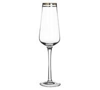 Premier Housewares Charleston, Set di 4 calici, Oro, 7 x 7 x 25 cm