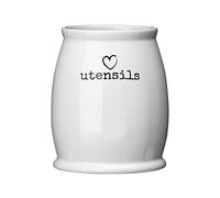 Premier Housewares Charm - Barattolo da tè, Ceramica, White, 12 x 12 x 14 cm