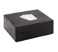 Premier Housewares Churchill - Scatola per carte da gioco in legno nero