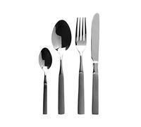 Premier Housewares Jewel - Set di Posate in Acciaio Inox, 24 Pezzi, Argento, 15 x 5 x 25 cm