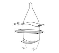 Premier Housewares Mensola da doccia a 3 piani con ganci, 28.5 x 46 cm