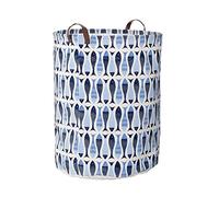 Premier Housewares Portabiancheria in Poliestere e Cotone, Poliestere/Cotone/Rayon, Blu