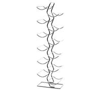 Premier Housewares - Portabottiglie per 12 bottiglie, cromato, 71 x 17 x 30 cm