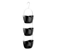 PREMIER Housewares Portaoggetti da Doccia 3 Livelli, PP Nero
