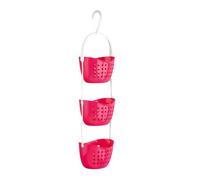 PREMIER Housewares Portaoggetti da Doccia 3 Livelli, PP Rosa