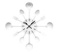 Premier Housewares PREM-2200503 Orologio da Parete, Metallo, Bianco, 33x5x33 cm