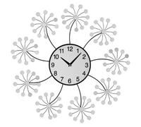Premier Housewares PREM-2200617 Orologio da Parete, Metallo, Argento, 60x5x60 cm