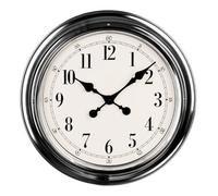 Premier Housewares PREM-2200635 Orologio da Parete, Metallo, Argento, 51x5x51 cm