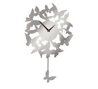 Premier Housewares PREM-2200724 Orologio da Parete, Metallo, Argento, 45x4x70 cm