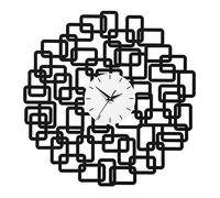 Premier Housewares PREM-2200833 Orologio da Parete, Metallo, Nero, 55x4x54 cm