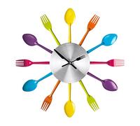 Premier Housewares PREM-2200880 Orologio da Parete, Metallo, Argento, 37x5x37 cm