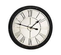 Premier Housewares PREM-2200895 Orologio da Parete, Metallo, Nero, 62x7x62 cm
