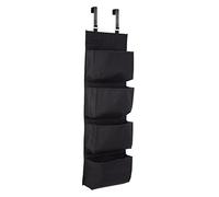 Premier Organizer da Appendere alla Porta, 4 Ripiani, Nero, Poliestere, 10 x 34 x 90 cm