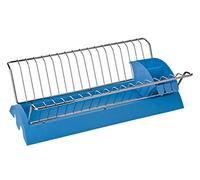 Premier Housewares Scolapiatti con cesto delle posate rimovibile, 12 x 42 x 23 cm, colore: Blu