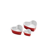 Premier Housewares Set 3 pezzi Cocotte Rosso