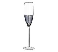 Premier Housewares Set di 4 Bicchieri da Champagne e Martini, 210 ml, con Croce Argentata, 5 x 5 x 26 cm