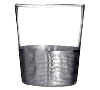 Premier Housewares Set di 4 Bicchieri da Cocktail Martini da 290 ml, Bicchieri da Whisky in Rilievo, Set di 4 Bicchieri da 10 cm x 9 cm x 9 cm