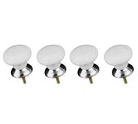 Premier Housewares Set di 4 Pomelli per Cassetti Disegno Classico in Ceramica, Bianca